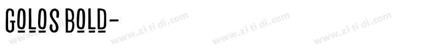 Golos Bold字体转换